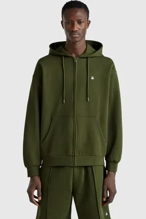 Benetton Benetton, Zip-up Hoodie In Cotton, size M, , Men