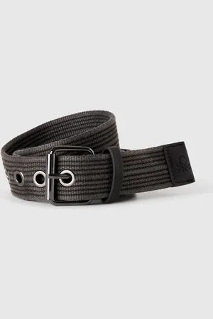 Benetton Benetton, Striped Belt With Eyelets, size, , Men