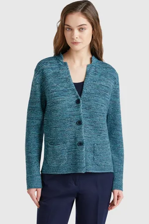 Benetton Benetton, 100% Cotton Knit Jacket, size M, , Women