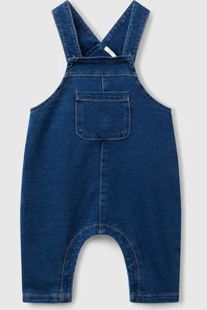 Benetton Benetton, Denim Look Baggy Fit Dungarees, size 12-18, , Kids