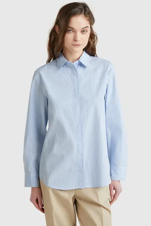 Benetton Benetton, Shirt With Vertical Stripes, size M, , Women