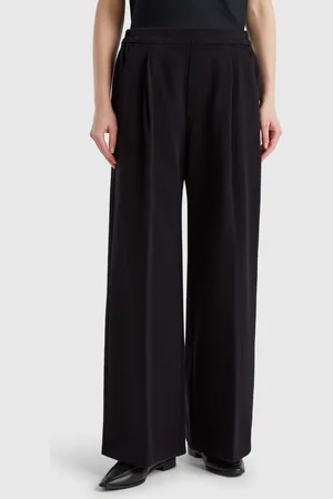 Benetton Benetton, High-waisted Palazzo Trousers, size M, , Women