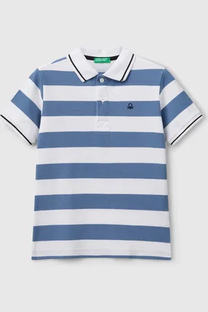 Benetton Benetton, Striped Short Sleeve Polo Shirt, size 2XL, , Kids