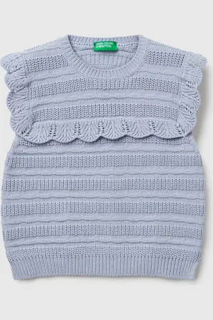 Benetton Benetton, Waistcoat With Ruffle, size 2-3, , Kids