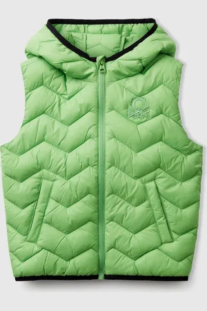 Benetton Benetton, Padded Vest With Hood, size 5-6, , Kids