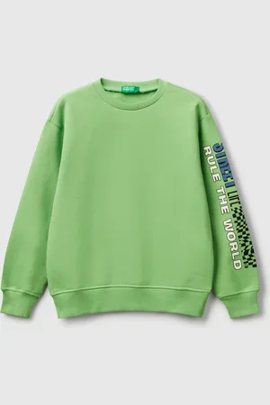 Benetton Benetton, 100% Cotton Sweatshirt With Print, size 2XL, , Kids