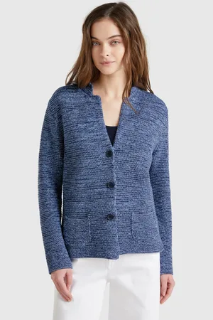 Benetton Benetton, 100% Cotton Knit Jacket, size XS, , Women