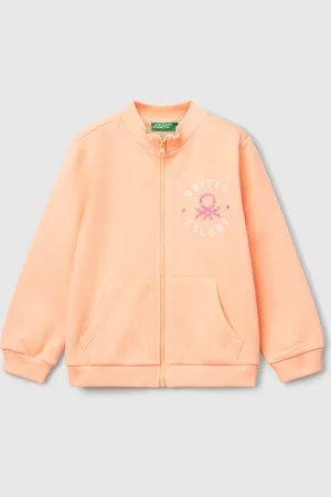 Benetton Benetton, Sweatshirt With Zip In Cotton, size 2-3, , Kids