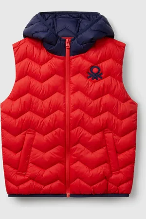 Benetton Benetton, Padded Vest With Hood, size S, , Kids