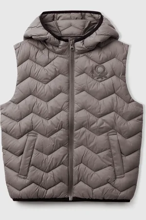 Benetton Benetton, Padded Vest With Hood, size L, , Kids