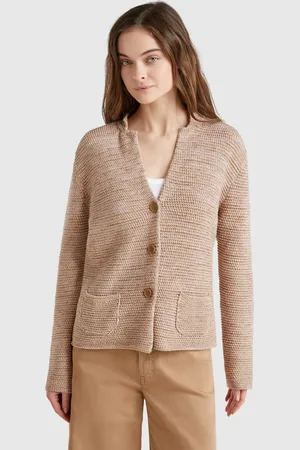 Benetton Benetton, 100% Cotton Knit Jacket, size M, , Women