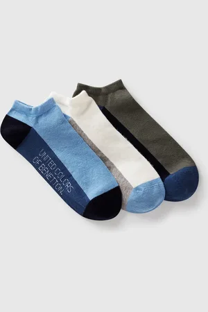 Benetton Benetton, Three Pairs Of Color Block Socks, size 3-4, , Women