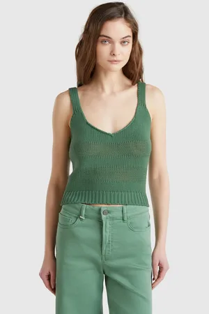 Benetton Benetton, Tank Top In 100% Knit Cotton, size M, , Women