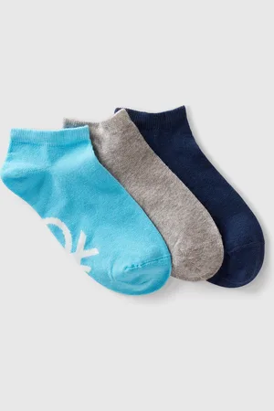 Benetton Benetton, Three Pairs Of Socks With Loco, size 1-2, , Kids