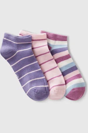 Benetton Benetton, Three Pairs Of Striped Socks, size 8-9, , Kids