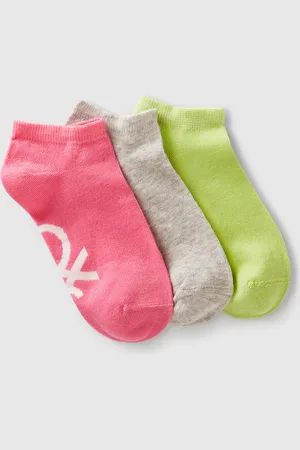 Benetton Benetton, Three Pairs Of Socks With Loco, size 3-4, , Kids
