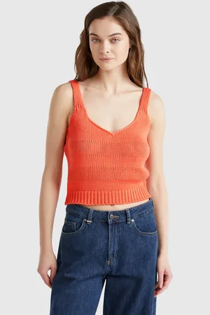 Benetton Benetton, Tank Top In 100% Knit Cotton, size L,, Women