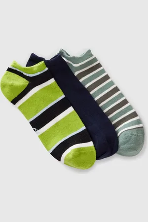 Benetton Benetton, Three Pairs Of Stretch Cotton Blend Socks, size 9-11, , Women