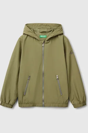 Benetton Benetton, Nylon Jacket With Hood, size M,, Kids
