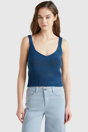 Benetton Benetton, Tank Top In 100% Knit Cotton, size S, , Women