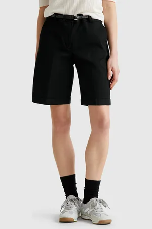 Benetton Benetton, Bermudas With Cuff In Stretch Cotton, size, , Women