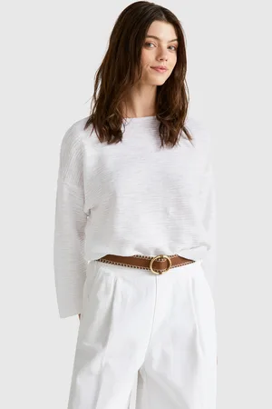 Benetton Benetton, Sweater In Linen Blend With 3/4 Sleeves, size XXS, , Women