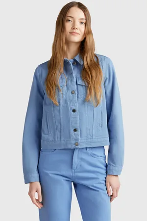 Benetton Benetton, Denim Rider Jacket, size L, , Women