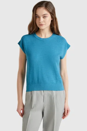 Benetton Benetton, Vest In Cotton And Linen Blend, size XS, , Women