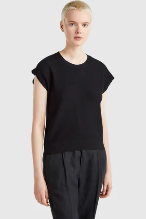 Benetton Benetton, Vest In Cotton And Linen Blend, size L, , Women