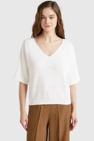 Benetton Benetton, Reversible Cropped Sweater, size XS, , Women