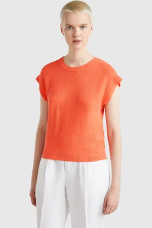 Benetton Benetton, Vest In Cotton And Linen Blend, size XS,, Women