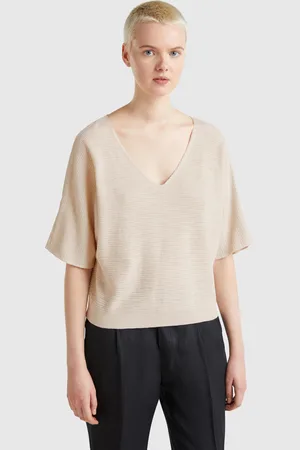 Benetton Benetton, Reversible Cropped Sweater, size XS, , Women