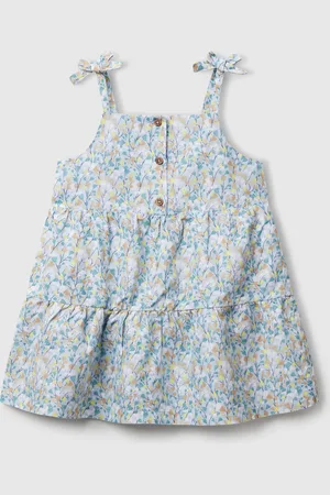 Benetton Benetton, Flounced Dress With Flower Print, size 3-4, , Kids