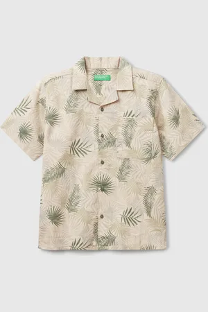 Benetton Benetton, Tropical Print Shirt, size XL, , Kids