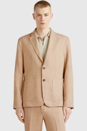 Benetton Benetton, Striped Blazer In Linen Blend, size 40, , Men