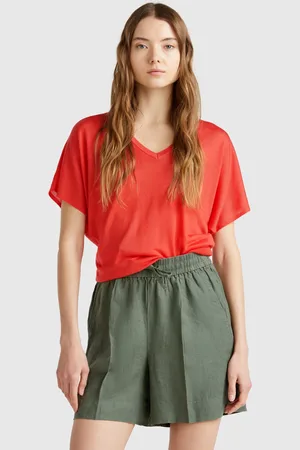 Benetton Benetton, Short Sleeve Sweater, size L,, Women