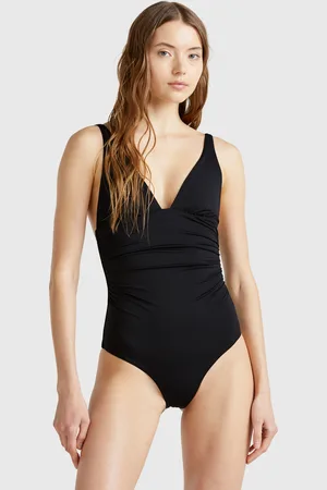 Benetton Benetton, One-piece V-neck Swimsuit, size 40, , Women