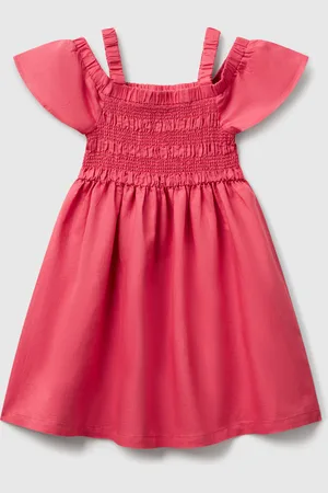 Benetton Benetton, Linen Blend Dress, size M, , Kids