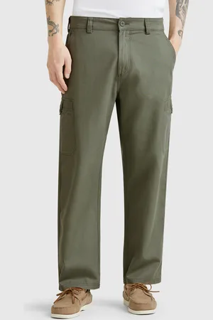 Benetton Benetton, Cargo Fit Trousers In Linen Blend, size 40, , Men