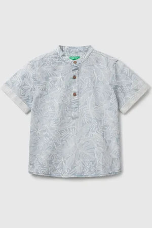 Benetton Benetton, Tropical Print Shirt, size 3-4, , Kids