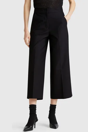 Benetton Benetton, Cropped High-waisted Trousers, size, , Women