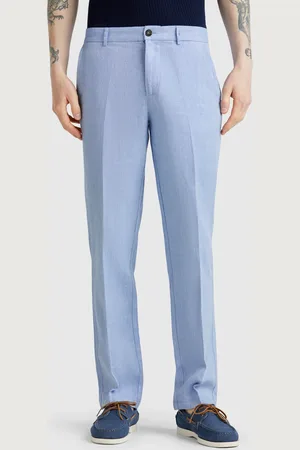 Benetton Benetton, Striped Linen Blend Chinos, size 44, , Men