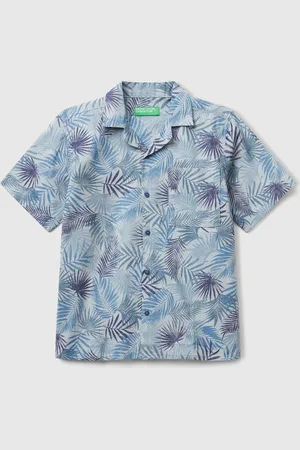 Benetton Benetton, Tropical Print Shirt, size XL, , Kids