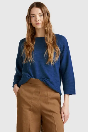 Benetton Benetton, Sweater In Linen Blend With 3/4 Sleeves, size XS, , Women