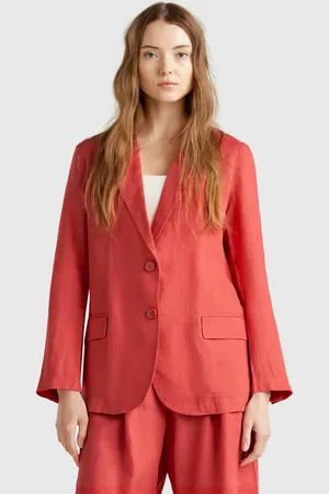 Benetton Benetton, Blazer In Pure Linen, size, , Women