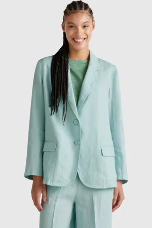 Benetton Benetton, Blazer In Pure Linen, size, , Women