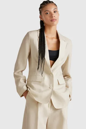 Benetton Benetton, Blazer In Linen Blend, size, , Women