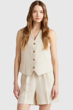 Benetton Benetton, Pure Linen Vest, size, , Women