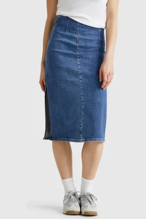 Benetton Benetton, Denim Pencil Skirt, size, , Women