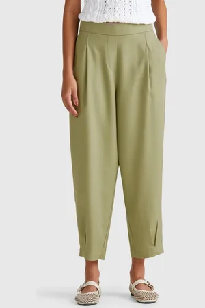 Benetton Benetton, Flowy Trousers With Pleats, size XS,, Women